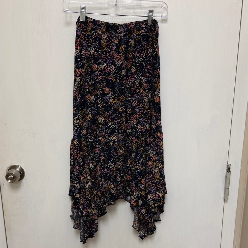 Jessica Simpson Floral Asymmetrical Hem Skirt